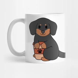 Black Dachshund Coffee Mug